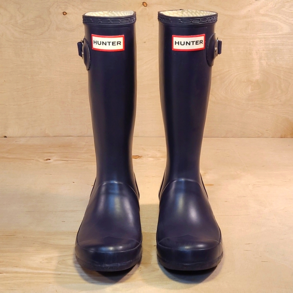 Hunter Original Purple Rubber Rain Boots Size 2/3 Youth - Picture 4 of 11